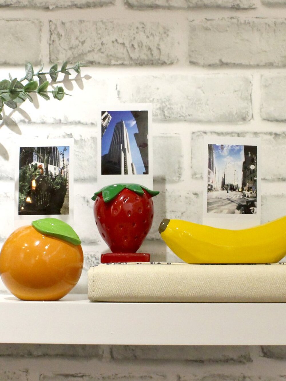 Figural Fruit 3-Piece Instant Photo Frame Set